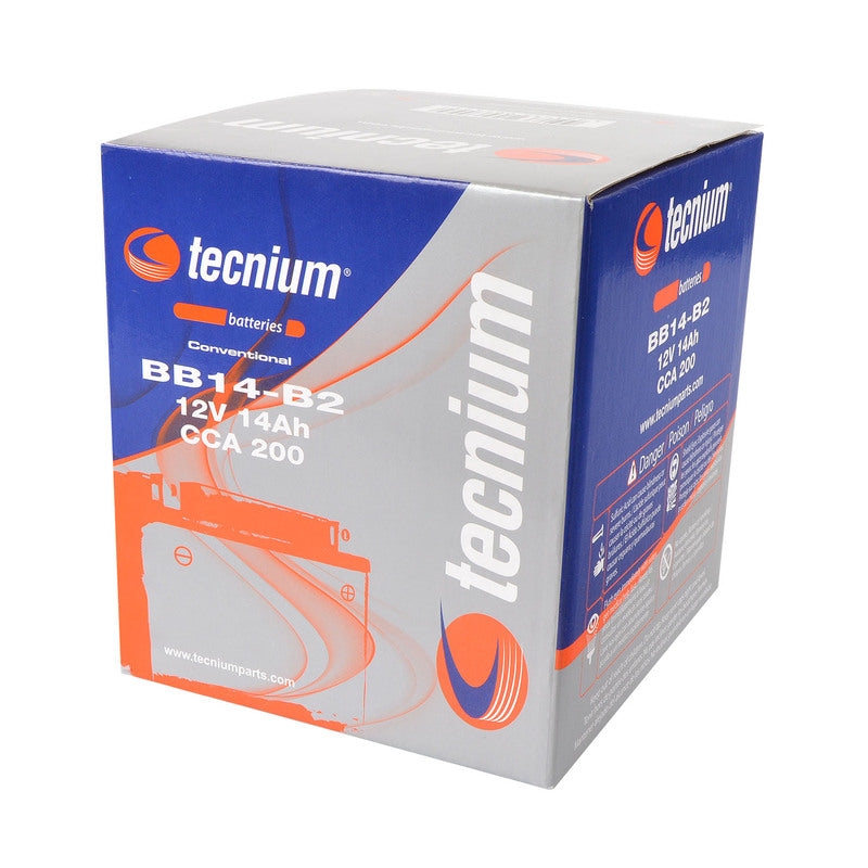TECNIUM Battery Conventional with Acid Pack - BB14-B2