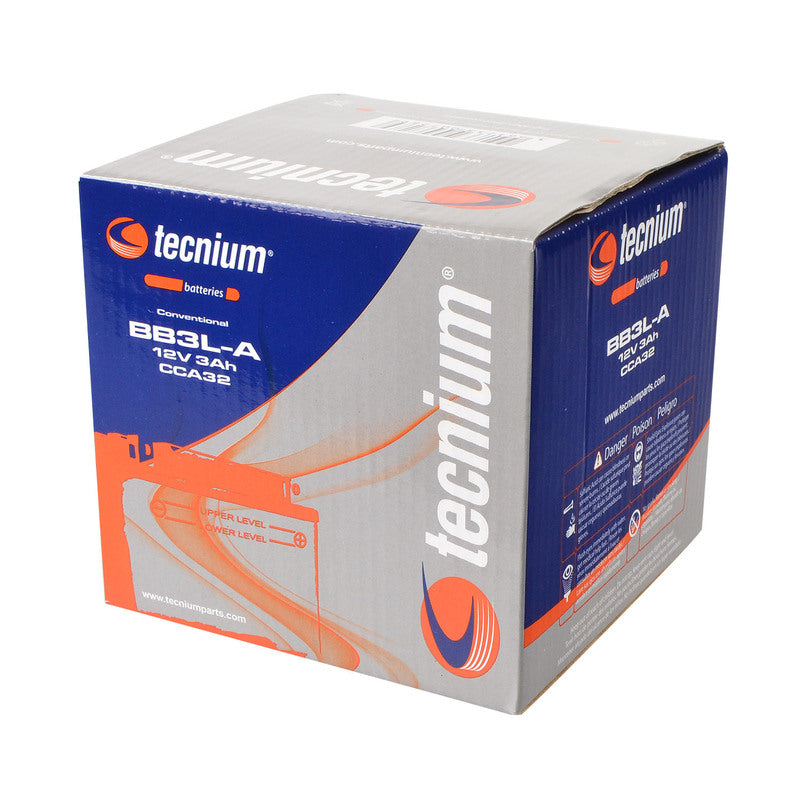 TECNIUM Battery Conventional with Acid Pack - BB3L-A
