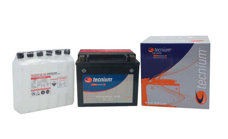 TECNIUM Battery Maintenance Free with Acid Pack - BTX20L-BS