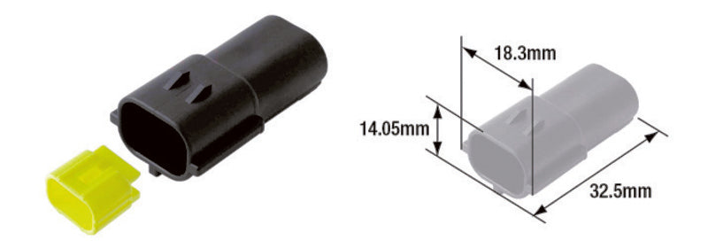 TOURMAX Electrical Male Coupler Waterproof Type 070 (FRA)