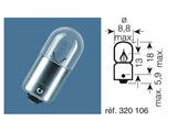 OSRAM Original Line Light Bulbs 12V 2W - x10
