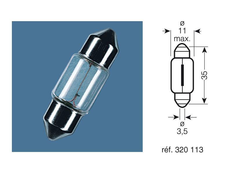 OSRAM Original Line C5W Light Bulbs 12V 5W - x10