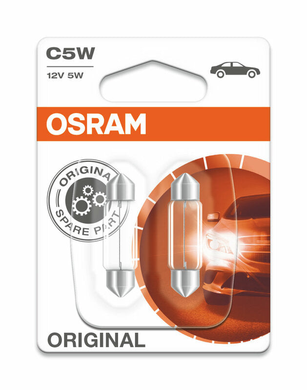 OSRAM Original Line C5W Light Bulbs 12V 5W - x10