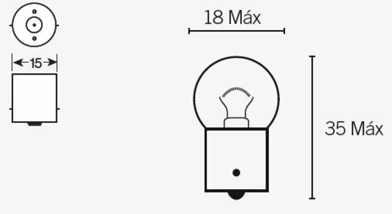 TECNIUM G18 Light Bulbs 6V 10W - x10