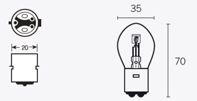 TECNIUM S2 Light Bulbs 12V 40/45W - x10