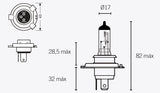 V PARTS H4 Light Bulbs 12V 60/55W