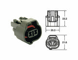BIHR Female Connector 090 SMTO series OE Type 2 plugs end set Black - 5pcs