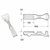 BIHR Female Connector 090 FRKW series Ø0,5mm²/0,85mm²