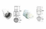BIHR 3 plugs end set Connectors 090 SMTO series OE Type Ø0,85mm²/1,25mm² - 5 sets