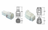 BIHR 4 plugs end set Connectors 090 SMTO series OE Type Ø0,58mm²/1,25mm² - 5 sets