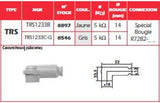 NGK Yellow Spark Plug Cap - TRS1233B