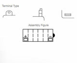 YUASA Battery Conventional without Acid Pack - 12N7D-3B
