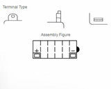 YUASA Battery Conventional without Acid Pack - 12N9-4B-1
