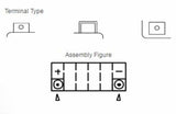 YUASA W/C Battery Maintenance Free Factory Activated - YTZ14S