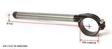 RENTHAL Gen3 Clip-on Bars Ø50mm height +0mm offset +20mm/7° black