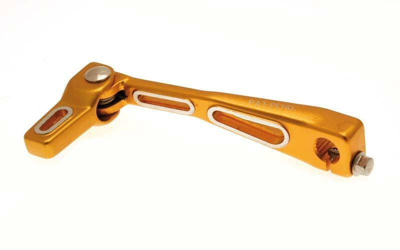V PARTS Lighty Shift Lever Anodized Aluminium Gold Derbi