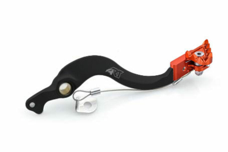 ART Factory Brake Pedal Black Anodized Aluminium/Orange Tip