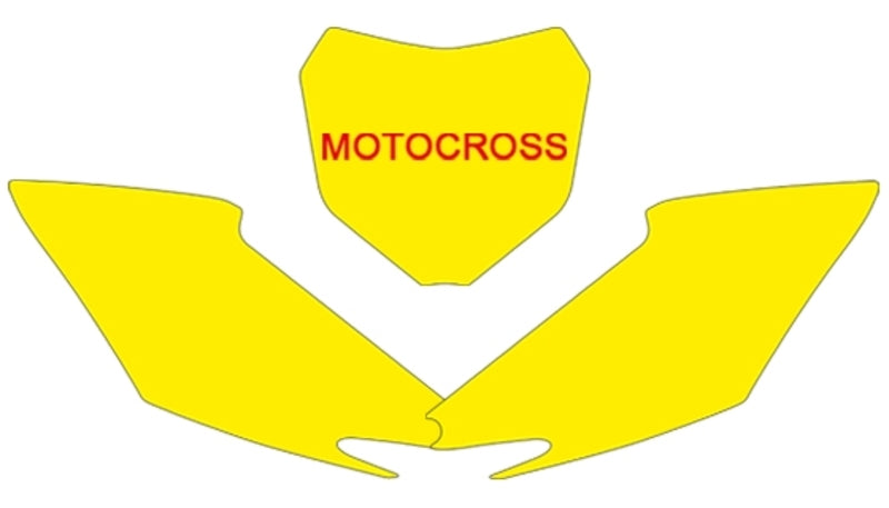 BLACKBIRD Plate Stickers Black Honda CRF250R/450R