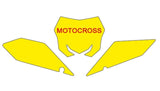 BLACKBIRD Plate Stickers Black Suzuki RM-Z450