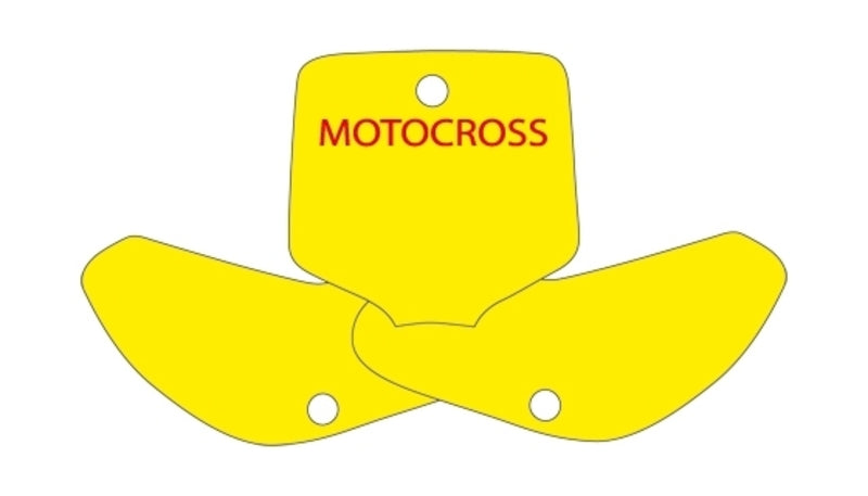 BLACKBIRD Plate Stickers Yellow KTM EXC