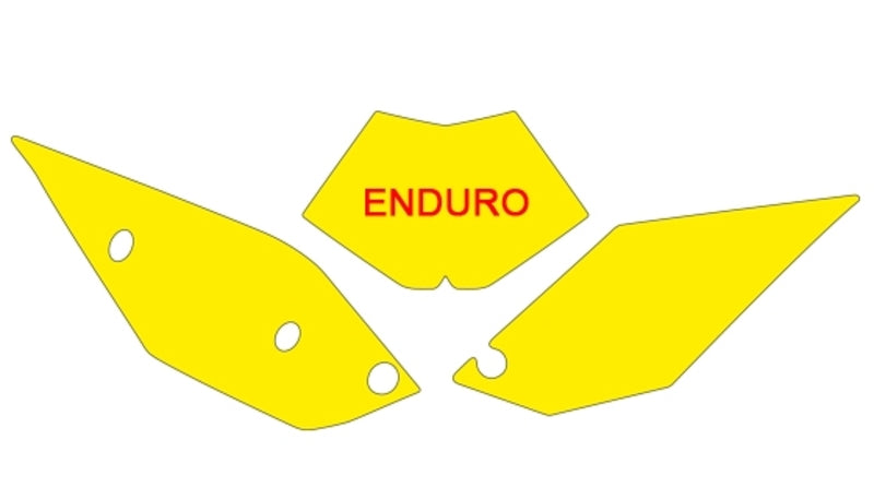BLACKBIRD Plate Stickers Black Beta RR