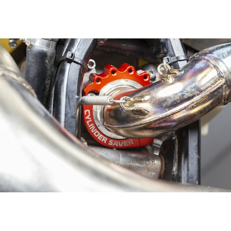 S3 Exhaust Flange Guard Blue KTM/Husqvarna