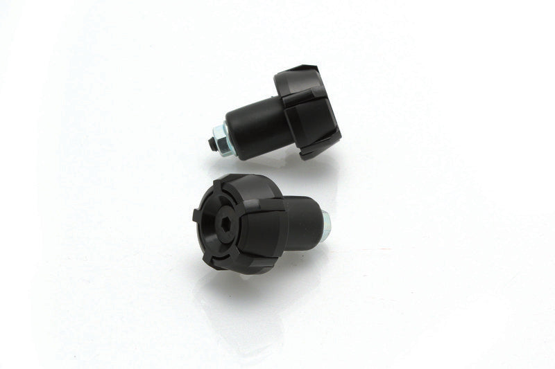 V PARTS Bar Ends Aluminum Spark Ø18mm Black/Black