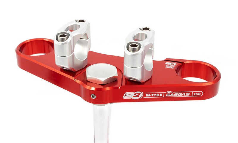 S3 Triple Clamp Ø39mm Red Gas Gas Pro Tech Fork