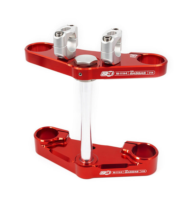 S3 Triple Clamp Ø39mm Red Gas Gas Pro Tech Fork