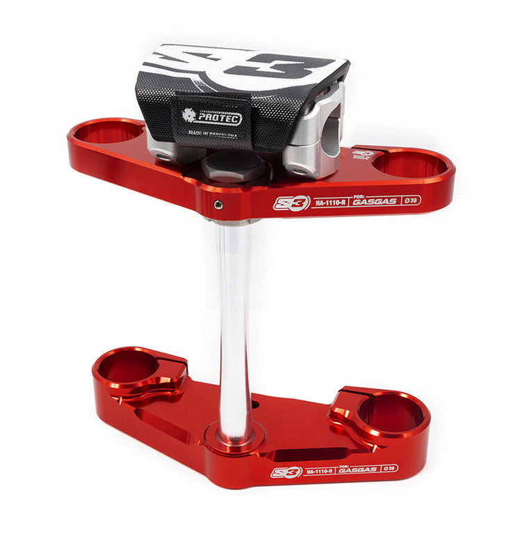 S3 Triple Clamp Ø39mm Red Gas Gas Pro Tech Fork