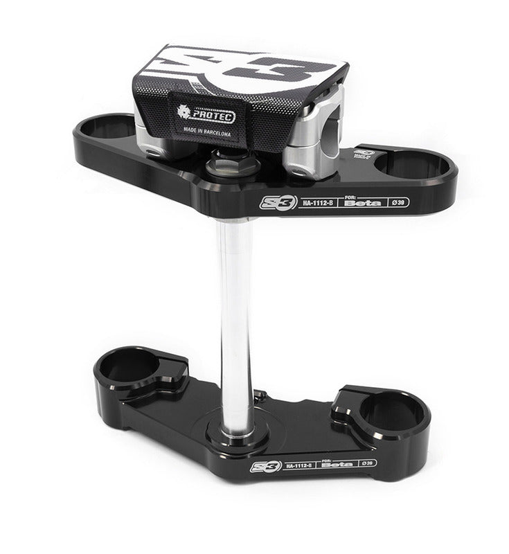 S3 Triple Clamp Ø39mm Black Beta Evo Tech Fork