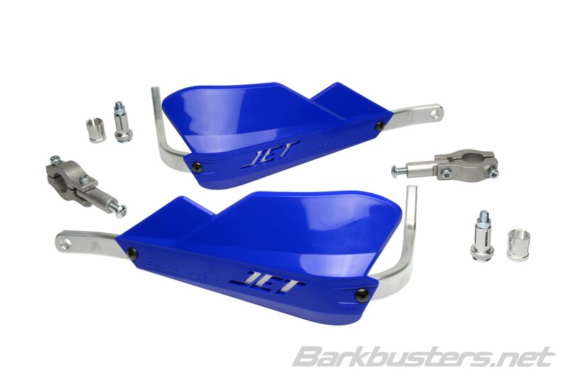 BARKBUSTERS Jet Handguard Two Point Mount Straight Ø22mm Blue
