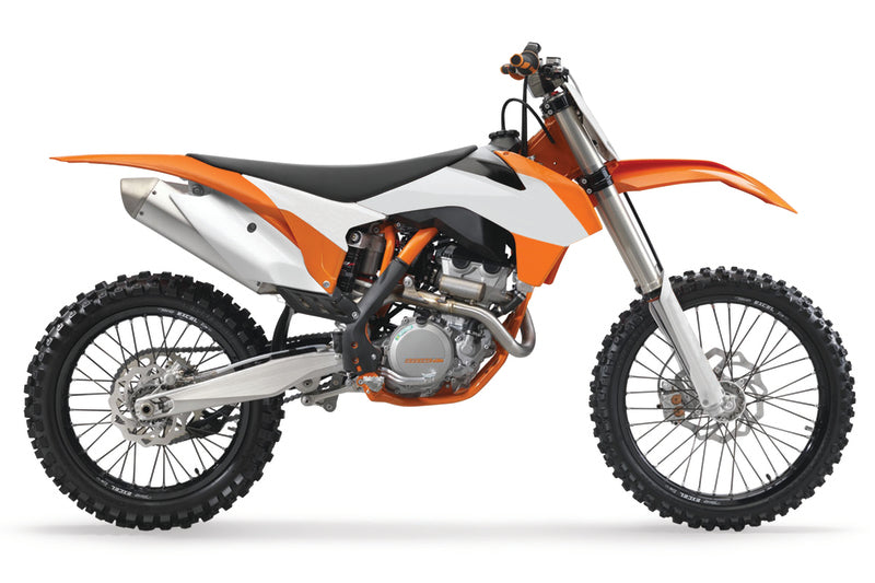 POLISPORT Radiator Covers OEM Color (2015) Orange/White KTM