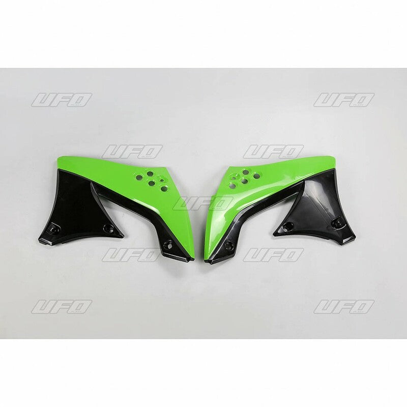 UFO Radiator Covers Black Kawasaki KX450F