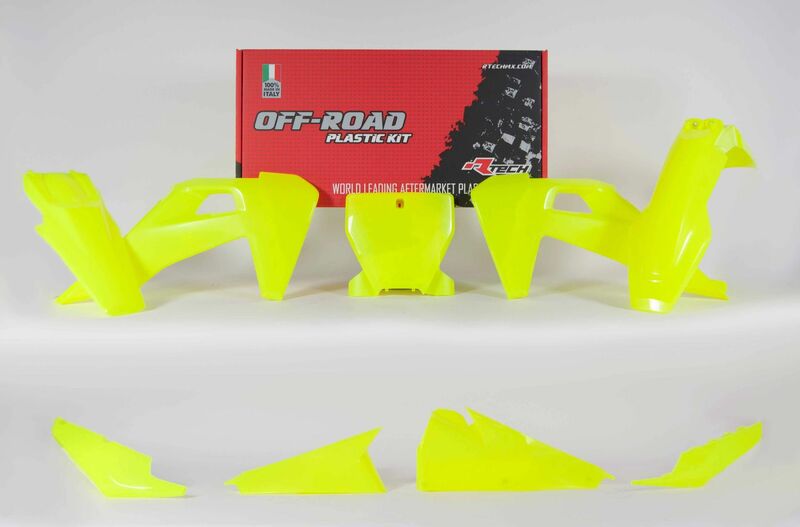 RACETECH Plastic Kit Neon Yellow Husqvarna TC/FC