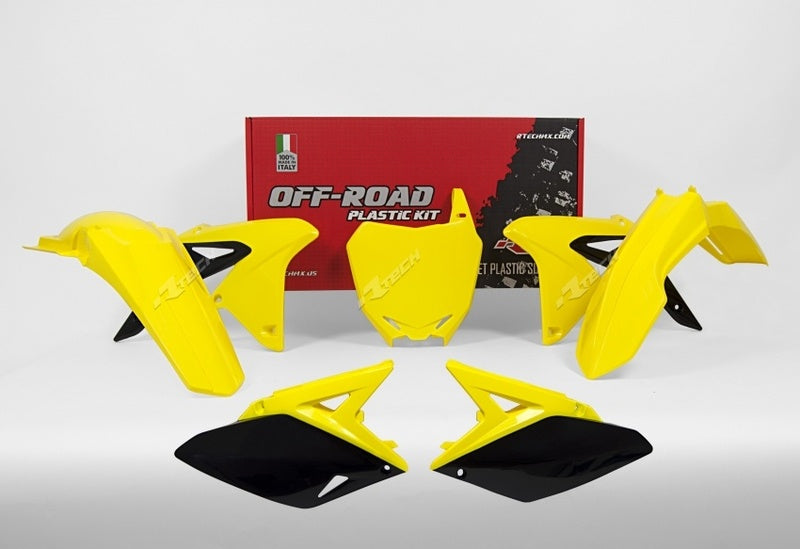 RACETECH Plastic Kit OEM Color (2017) Yellow/Black Suzuki RM-Z250