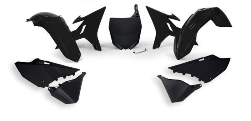 RACETECH Revolution Replacement Plastics Kit Black Yamaha YZ125/250