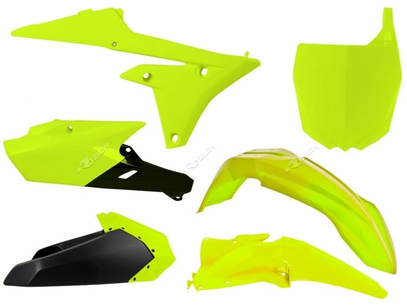 RACETECH Plastic Kit Neon Yellow/Black Yamaha YZ250F/450F