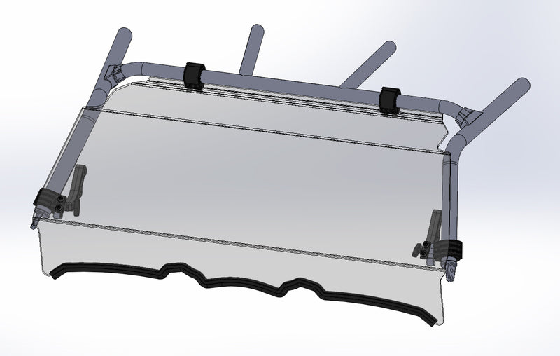 DIRECTION 2 Front Full Tilt Windshield Yamaha YXZ1000