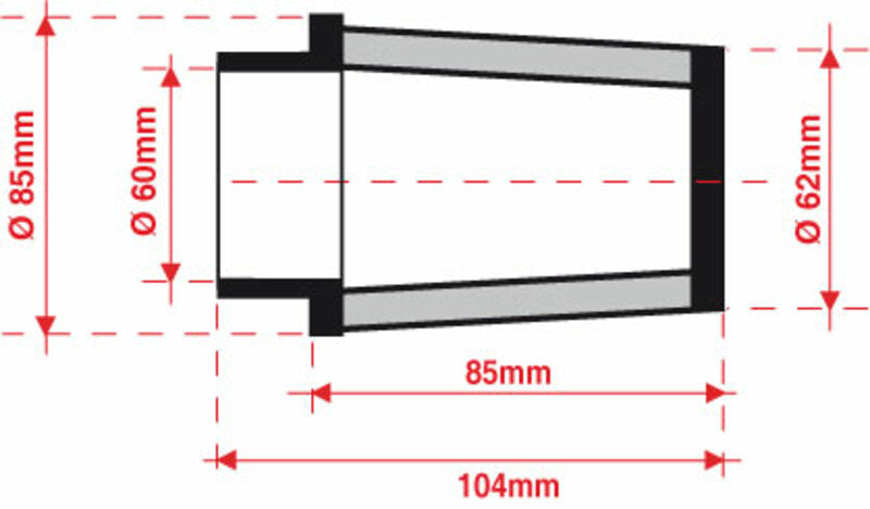 BMC Air Filter Tapered Ø60mm - FBSS60-85