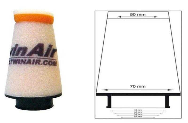TWIN AIR Air Filter Tapered Ø40mm - 158968