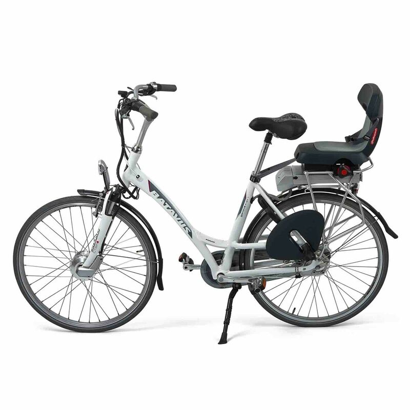 POLISPORT Guppy Junior Rear Child Bike Seat Carrier Mounting - Dark Gray/Light Gray