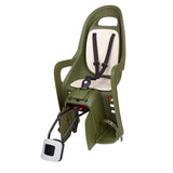 POLISPORT Groovy RS+ Rear Child Bike Seat Frame Mounting - Dark Green/Cream