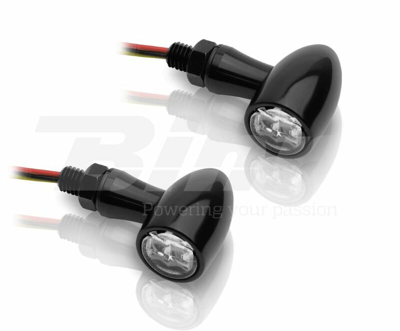 V PARTS Aluminium LED Indicator Set Clear Universal