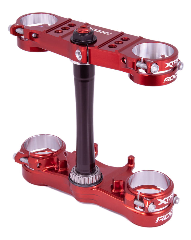 XTRIG Rocs Pro Triple Clamp Offset 20-22 mm - Xtrig brown