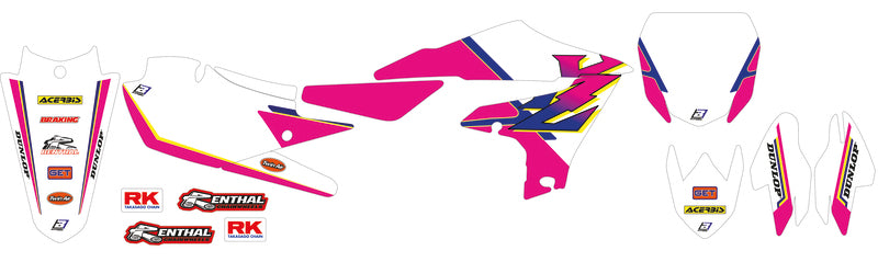 BLACKBIRD Retro Graphic Kit - Yamaha YZ125/250