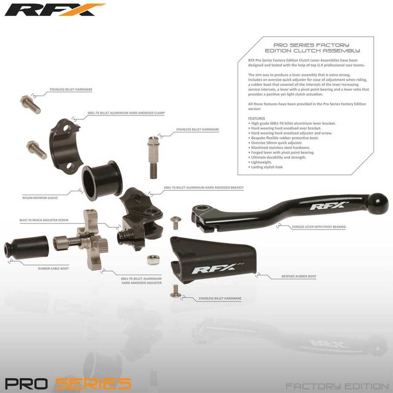 RFX Pro Series Clutch Assembly Replacement Bracket Billet - Hard Anodised