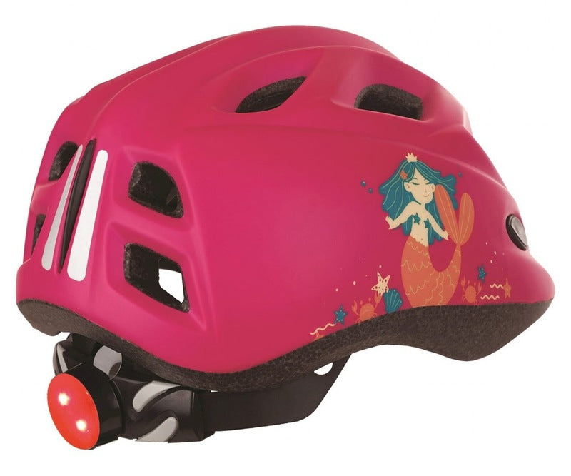 POLISPORT Helmet Kids Mermaid with Led Light Size XS 45/52 cm