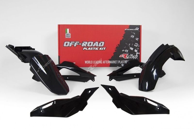 RACETECH Plastic Kit Black - Husqvarna TE