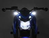 DENALI T3 Switchback M8 LED 2in1 Indicator DRL Combination Body Black / Lens Clear (Pair), Front